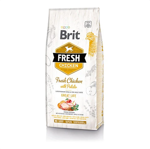 Brit Fresh Chicken With Potato Adult Great Life 2.5 KG