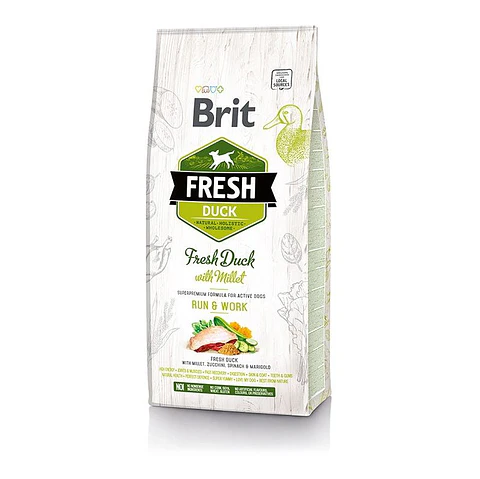 Brit Fresh Pato con Mijo Active Run Work 2.5 KG