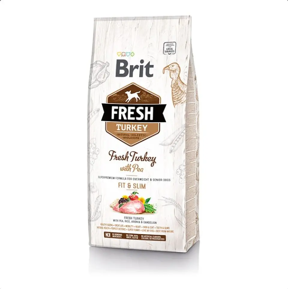 BRIT Pavo Fresco con Guisantes Light Fit 2.5 KG  1
