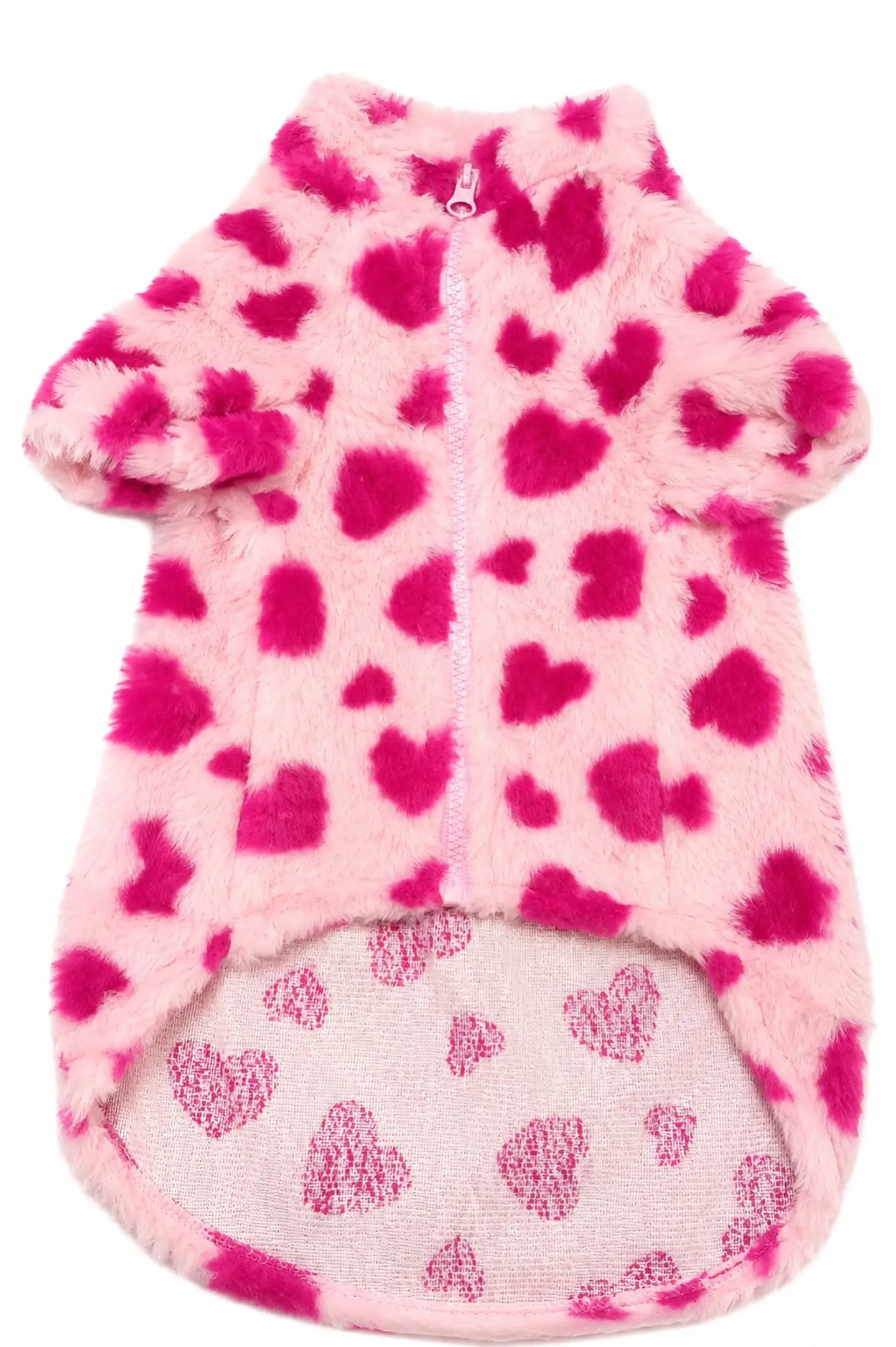 3XL Polerón felpa corazón rosado 1