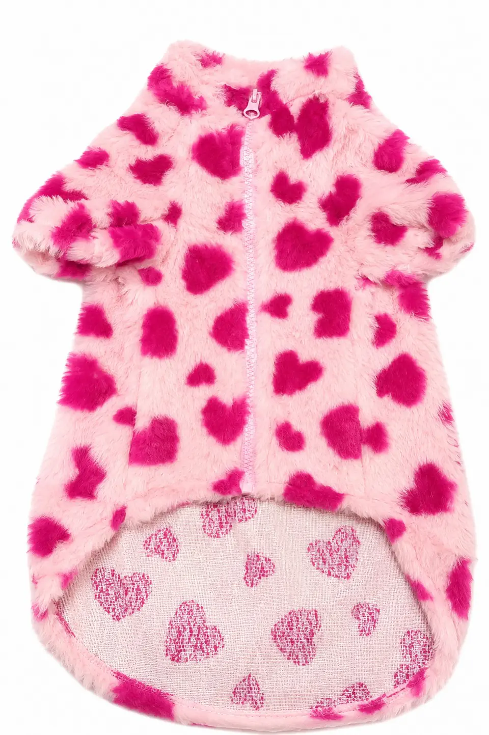 3XL Polerón felpa corazón rosado 1