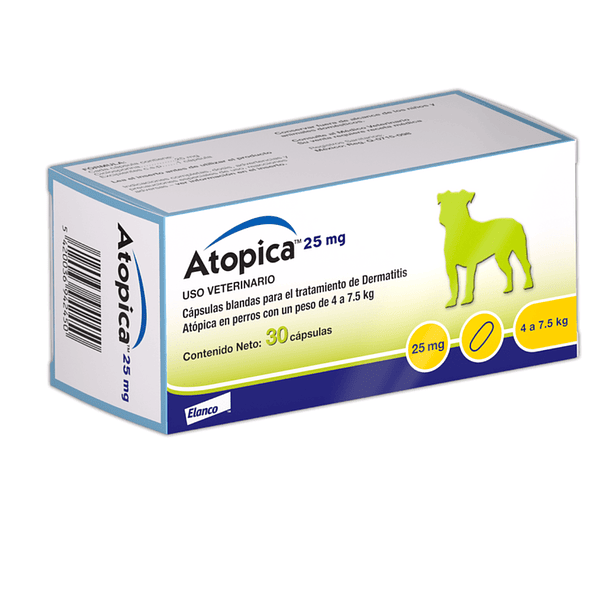 Atopica 25 mg con 30 Capsulas
