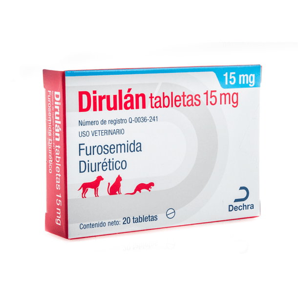 Dirulan 15 mg con 20 Tabletas