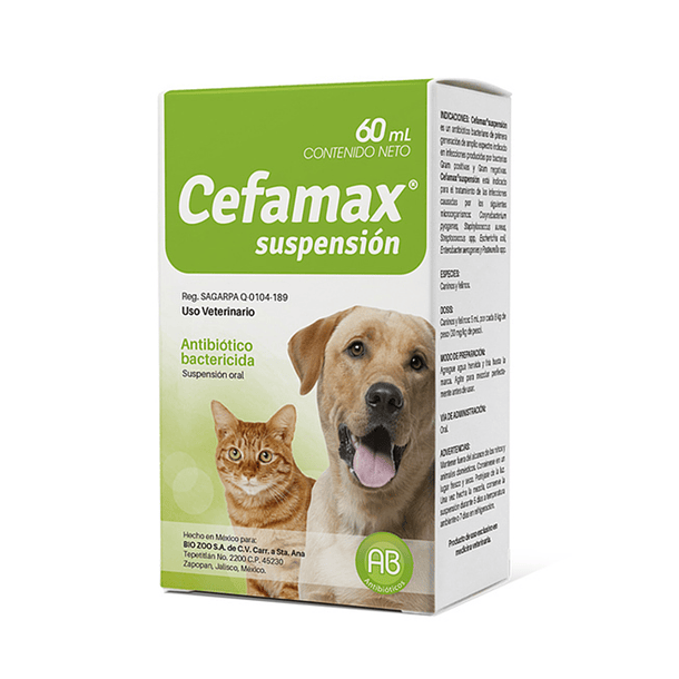 Suspension Cefamax con 60 ml para Perro y Gato