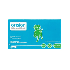 Onsior de 20 mg con 7 comprimidos / tabletas