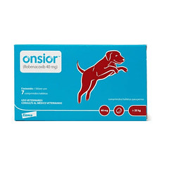 Onsior de 40 mg con 7 comprimidos / tabletas