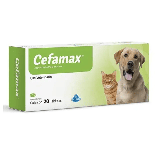 Caja de 20 Tabletas de Cefamax para Perro Biozzo 
