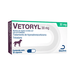Vetoryl 30 mg con 30 Capsulas para Perro