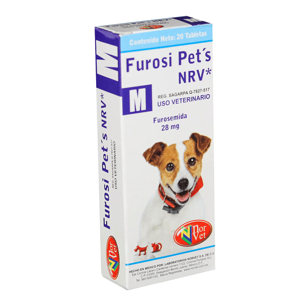 Furosi Pets M ( Furosemida ) 28 g caja con 20 tabletas