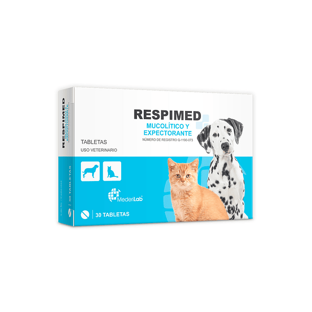 Respimed 30 Tabletas | Perros y Gatos