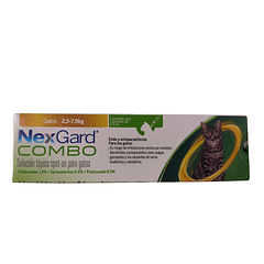 Nexgard Combo para Gatos de 2.5 a 7.5 kg ( 1 APLICADOR DE .9 mL )