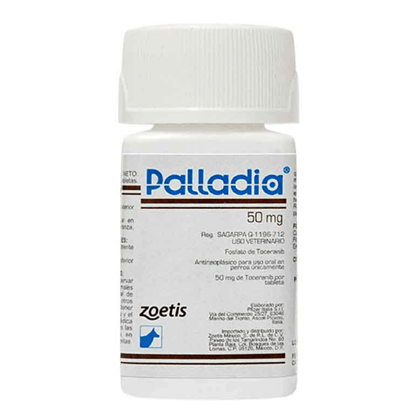 Frasco con 30 Tabletas de Palladia para Perro