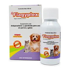 Rx Flagyplex Antiparasitario y Giardicida 60 ml para Perros / Gatos