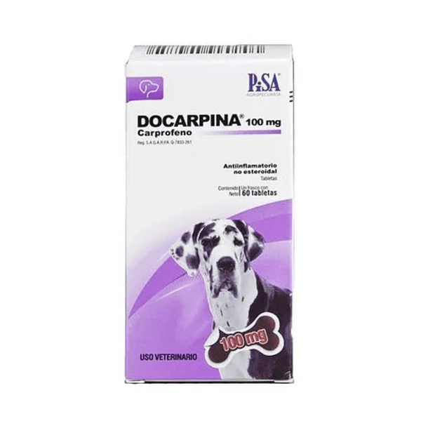 Docarpina 100 mg con 60 Tabletas para Perro 