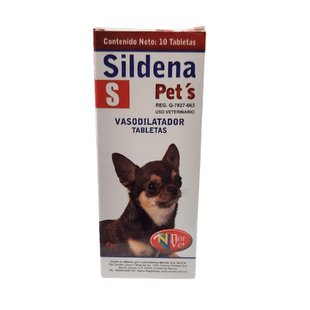 Sildena Pets S 2.5 mg Para Perro 10 Tabletas 