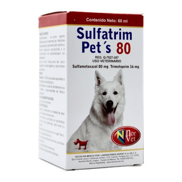 Sulfatrim Pet's 80 para Perro 60 ml