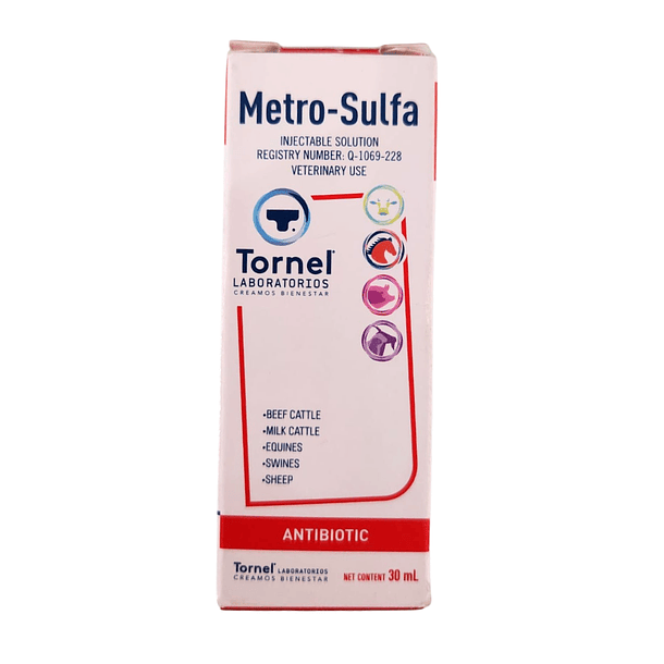 Metro - Sulfa Solución Inyectable 30 ml