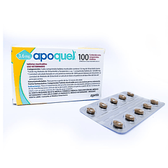 Blister con 10 Tabletas Masticables de Apoquel de 16 mg para Perro 