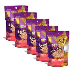 Pack 5 Premios Para Gato Yummy Delice 60 g 