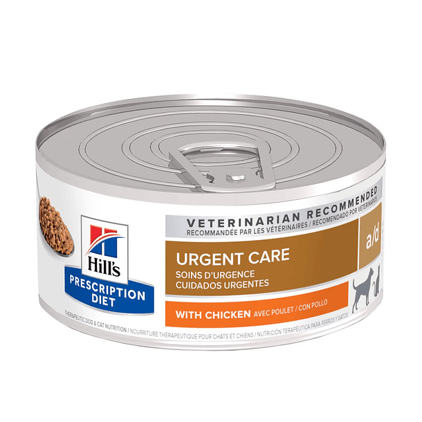 Lata Hill's a/d Cuidados Urgentes Para Perro y Gato Sabor Pollo 156 g