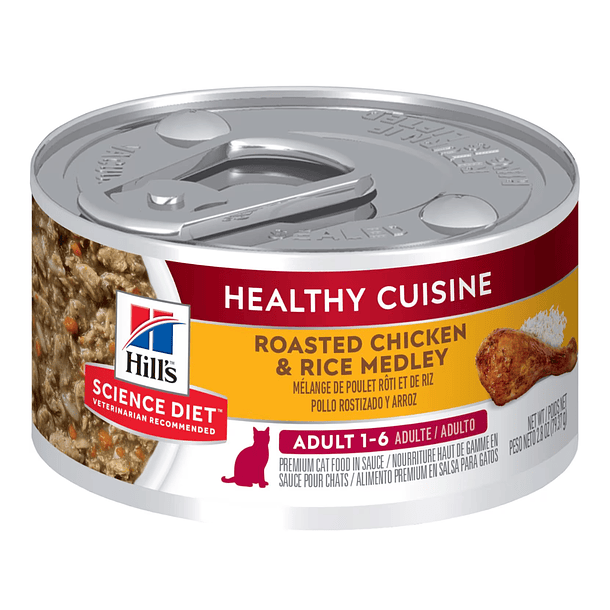 Lata de Alimento Hill's Para Gato Adulto Sabor Pollo 79 g