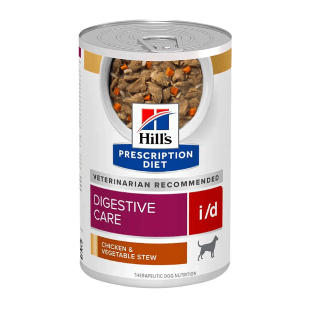 Lata de Alimento Hill's i/d Cuidados Digestivos Sabor Pollo y Vegetales 370 g