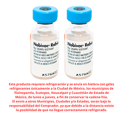 Vacuna Novibac Rabia Para Perro, Gato y Hurón | 2 Piezas