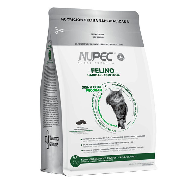 Croquetas Para Gato Nupec Felino Hairball Control 1.5 kg