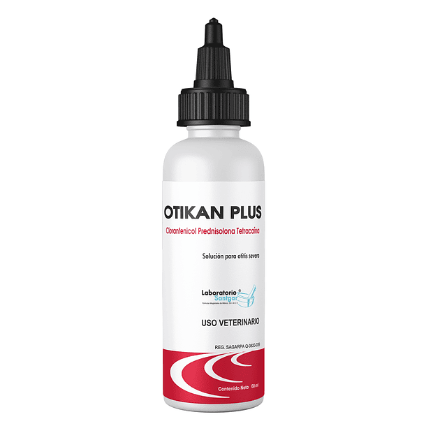 Otikan Plus Solucion Otica para Perro / Gato de 60 Ml