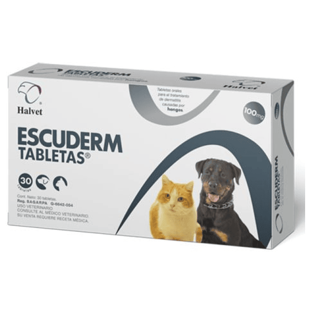 Escuderm Tabletas para Perro y Gato con 30 Tabs.