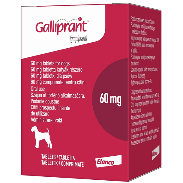 Galliprant 60mg [[[Grapiprant]]] con 30 tabletas