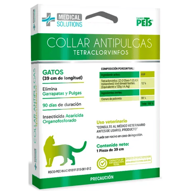 Collar antipulgas para gato 39cm Medical Solutions 
