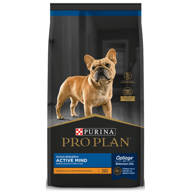 Pro Plan Active Mind para perros raza pequeña + 7 con 7.5kg