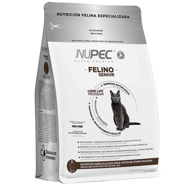 Croquetas Nupec felino senior 3kg