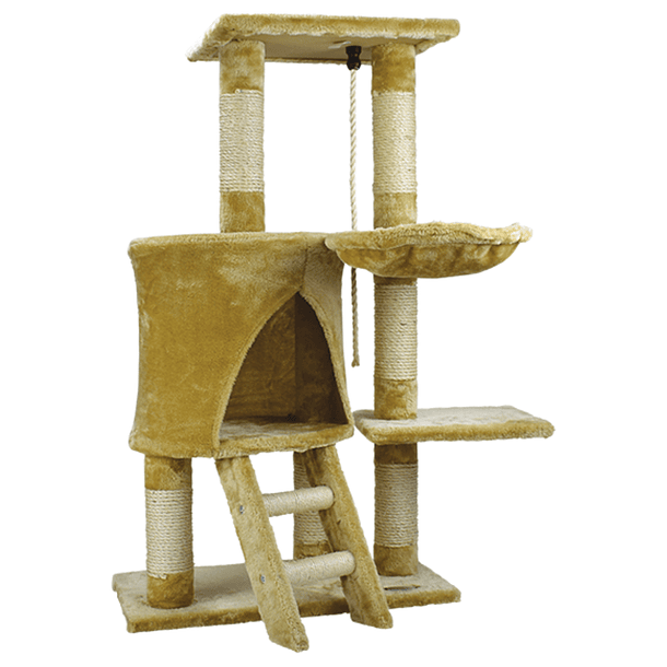 Rascador para gato 96cm de altura 4 niveles