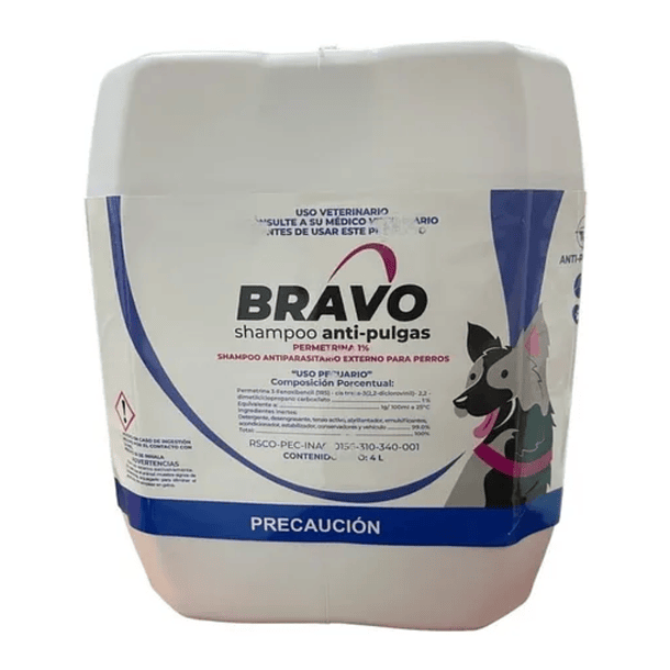 Shampoo Antipulgas Bravo 4L 