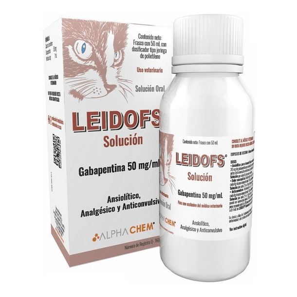Leidofs 50mg (Gabapentina) para gato solución 50ml 