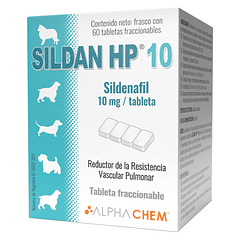 Sildan HP 10 (Sildenafil) Frasco con 60 tabletas