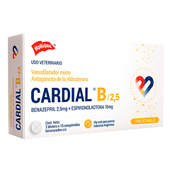 Cardial B 2.5 Caja con 20 comprimidos