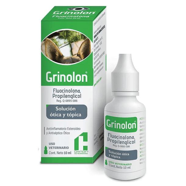 Grinolon solución ótica y tópica 10ml