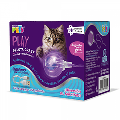 Pelota Crazy con luz y movimiento 1pza