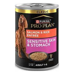 Lata de Alimento Para Perro Pro Plan Sentitive Skin & Stomach de Salmón 368 g