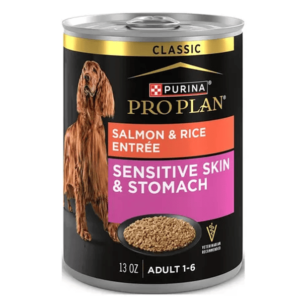 Lata de Alimento Para Perro Pro Plan Sentitive Skin & Stomach de Salmón 368 g