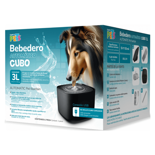 Bebedero automático cubo de 3L