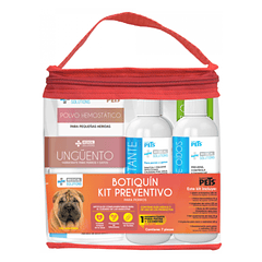 Botiquín preventivo para perros con 7 piezas