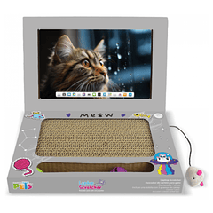 Rascador para gatos con juguete 