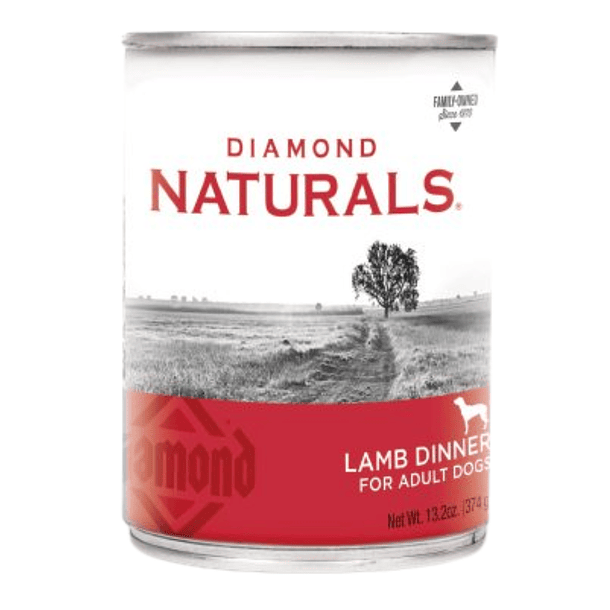Lata Diamond Naturals Lamb Dinner para perro adultos 374g