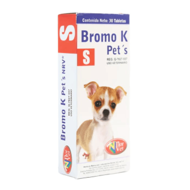 Bromo K Pet´s [S] 30 tabletas Bromuro de potasio 62.5mg