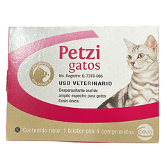 Petzi Gatos Caja con Blister de 4 comprimidos