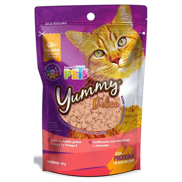 Caja de premios Yummy para gato (12 pzas con 60g c/u) 2